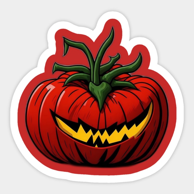 Halloween tomato Sticker by Rizstor